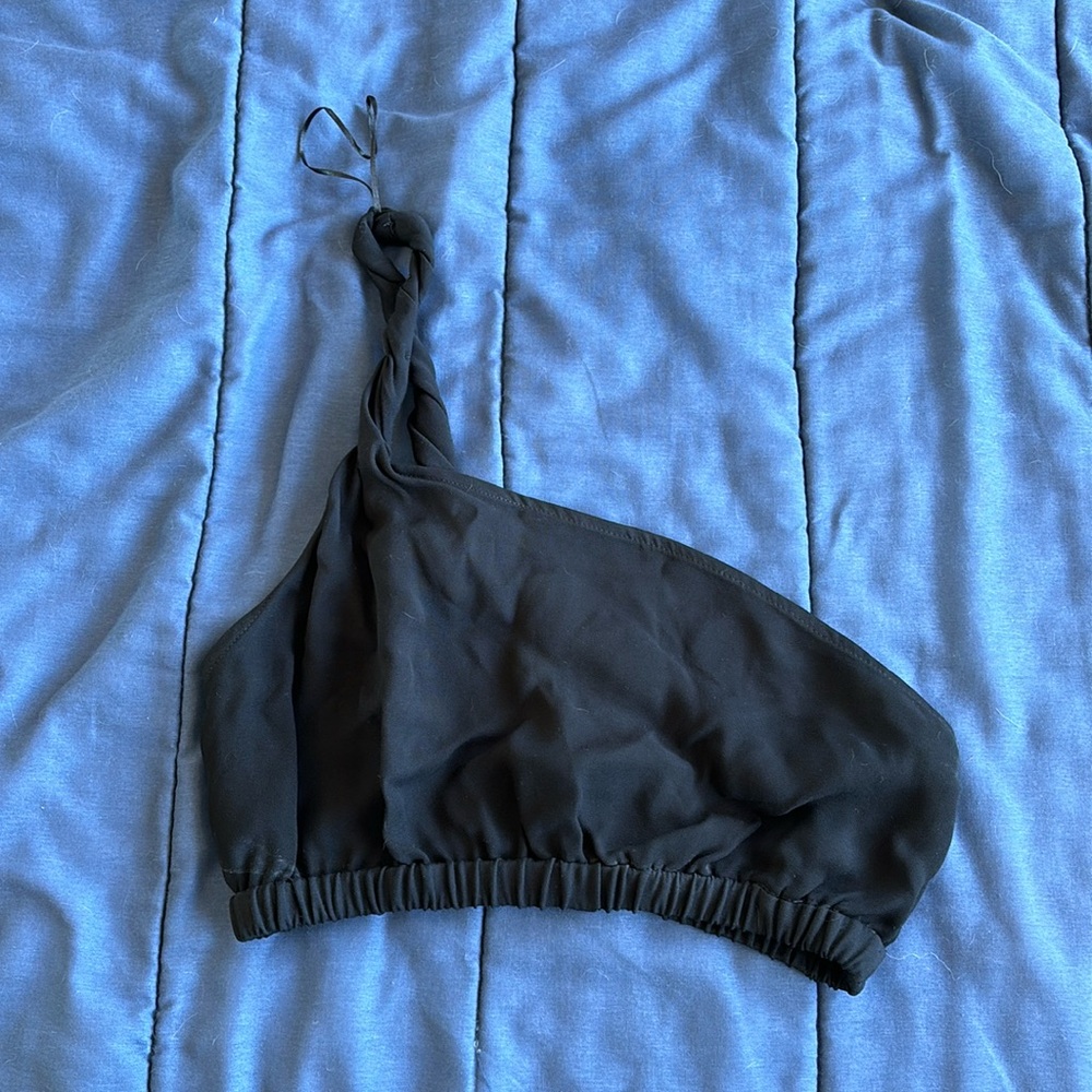 Zara back one shoulder crop top - M